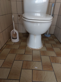 Oude toilet verwijderd en nieuw hangtoilet geplaatst. - voor